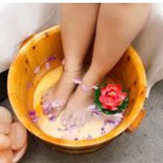 CHẬU GỖ NGÂM CHÂN CÓ HẠT MÁT XA , BỒN NGÂM CHÂN SPA