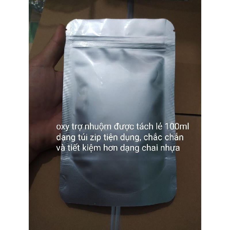 100ml Oxy trợ nhuộm lavox tách lẻ mẫu túi zip | BigBuy360 - bigbuy360.vn