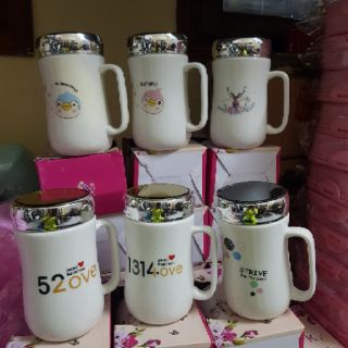 Ly sứ nắp gương giữ nhiệt