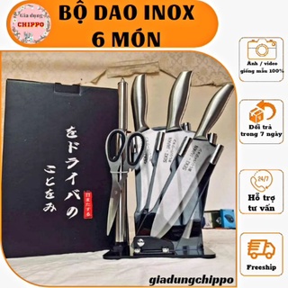 Bộ dao inox 6 món Nhật Bản