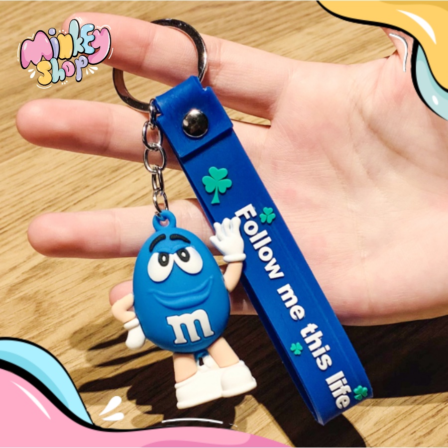 Móc Khóa Đẹp Hình Kẹo MM Cute phụ kiện Túi Xách dễ thương - Minkey