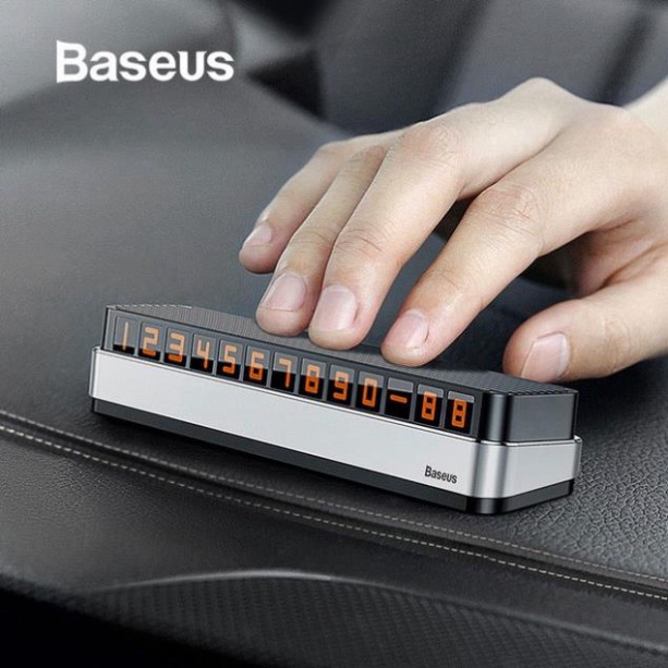 Bảng số điện thoại Baseus dạ quang dùng khi đỗ xe tạm thời  - 12 tháng BH