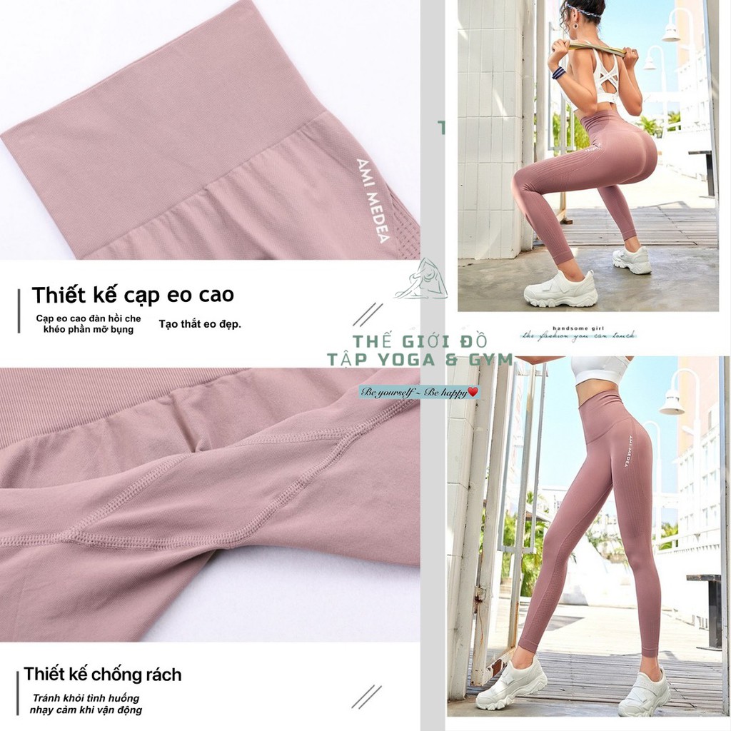 Quần Tập Yoga quần tập Gym - Legging dài lưng cao nâng mông cao cấp. | BigBuy360 - bigbuy360.vn