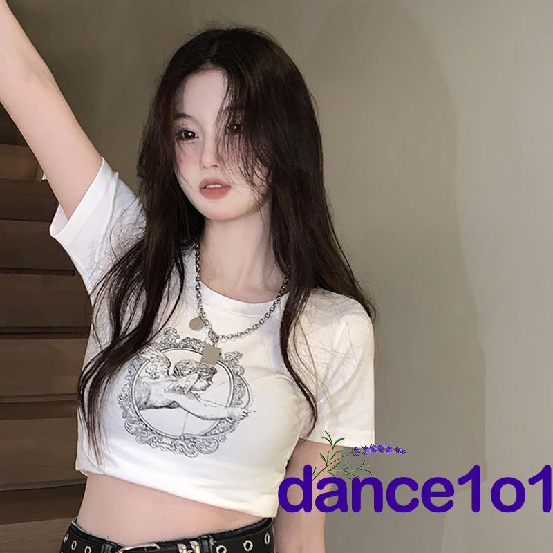 Crop Top Ba Lỗ In Hình Thiên Thần Dễ Thương 1O1