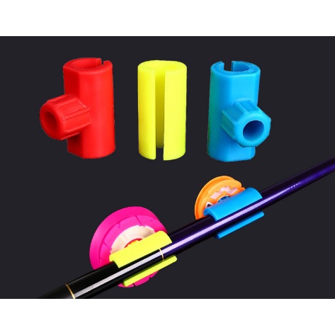 Gài trục ốp cần câu đơn, trục cuốn cước silicon