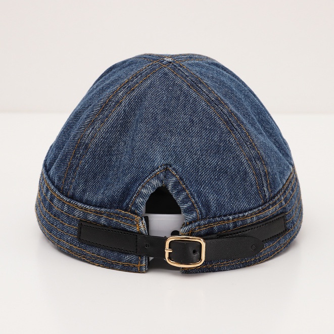 Mũ Beret Denim Vành Mềm Phong Cách Retro Đơn Giản Cho Bé