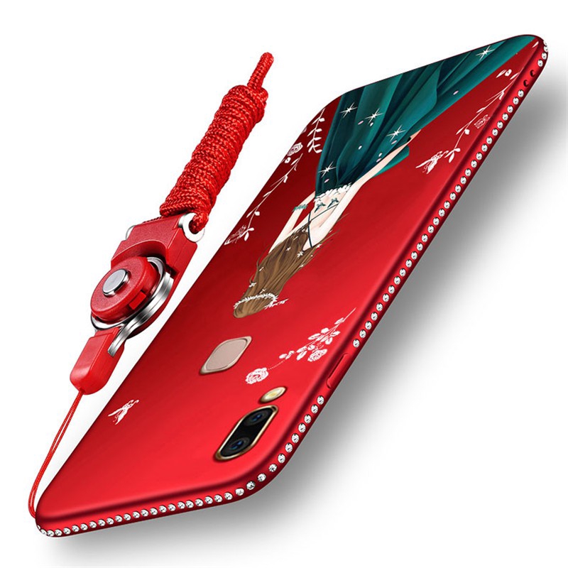 Ốp điện thoại Tpu mềm bọc viền hình 3D đính đá cho iPhone 5 5s SE 6 Plus 6s Plus 7 Plus 8 Plus X XR XS Max