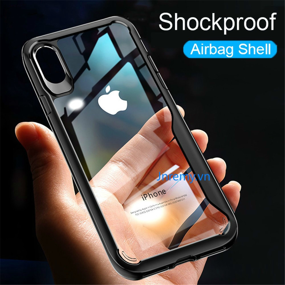 Armor Case For iPhone XS MAX X XR 7 8 6 6S Plus SE Clear Silicone Acrylic Cover