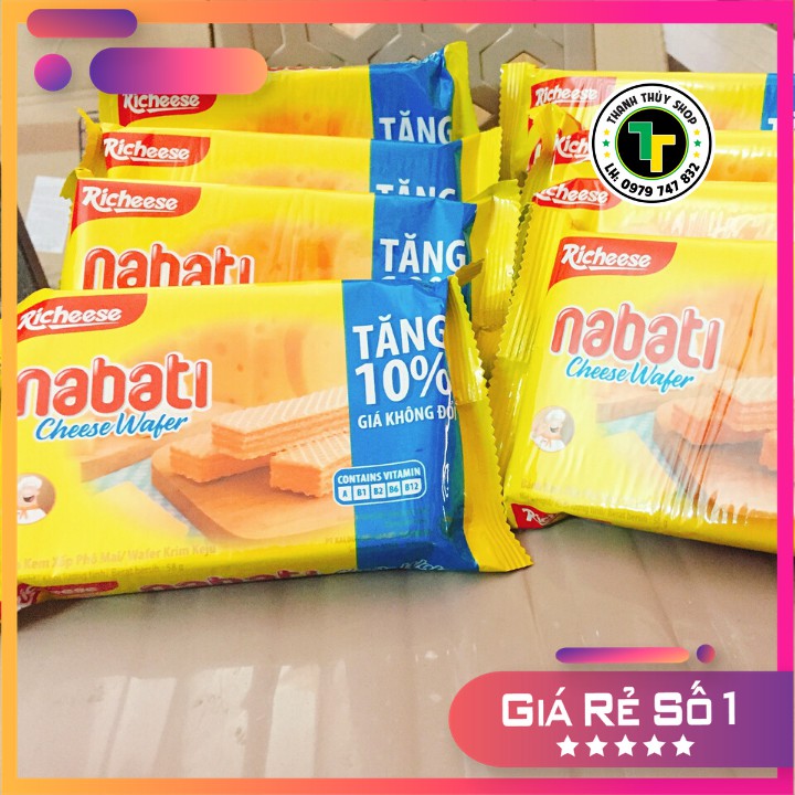 Combo 10 gói - Bánh xốp phô mai hiệu Nabati càng ăn càng nghiện loại 58g | BigBuy360 - bigbuy360.vn