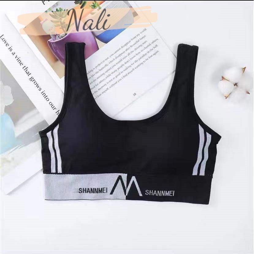 Áo bra, áo tập croptop phối sọc tạp gym, yoga NL029 | BigBuy360 - bigbuy360.vn