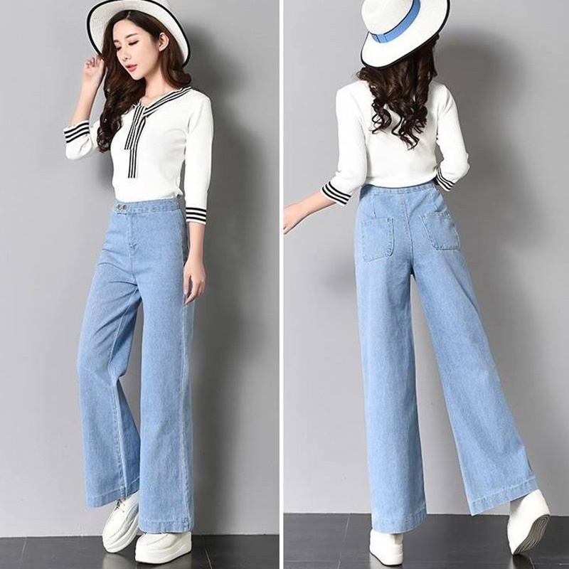 Quần jean dài IELGY lưng cao dáng ôm thời trang cho nữ