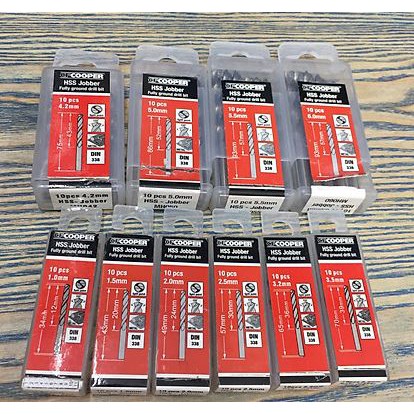 Mũi khoan sắt HSS Cooper 1.0 - 5.5mm - Hàng chính hãng, chất lượng cao