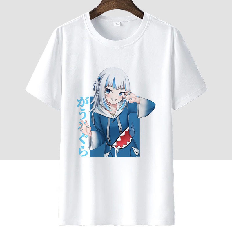 BST Áo thun Hololive Gawr Gura Anime ngắn tay mẫu cực HOT