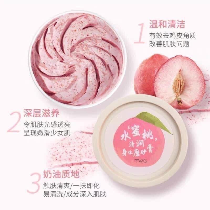 Tẩy da chết body đào heyxi hàng chuẩn nội địa