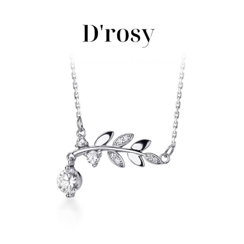 Dây chuyền nữ bạc 925 lá Oliu thanh lịch duyên dáng