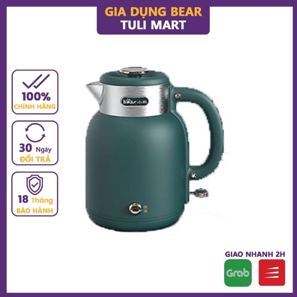 Ấm siêu tốc 1.5L Bear bình đun siêu tốc lõi inox cao cấp công nghệ làm nóng nhanh an toàn Gia dụng Bear Tuli Mart