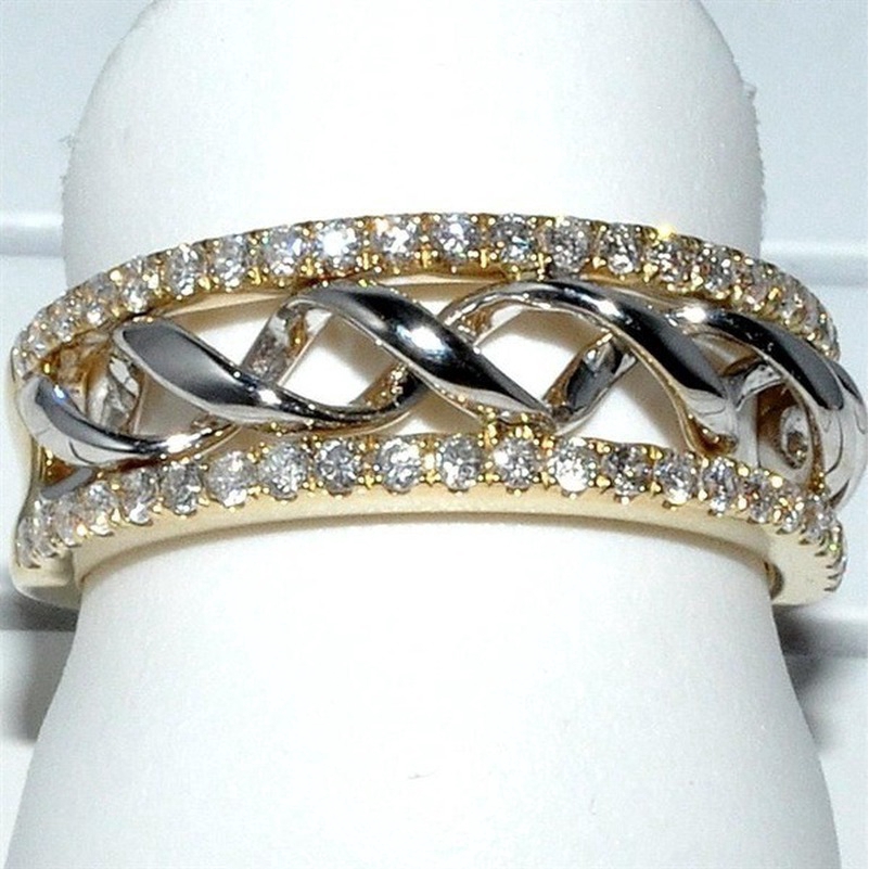 Nhẫn 18k đính đá zircon thời trang cho nữ