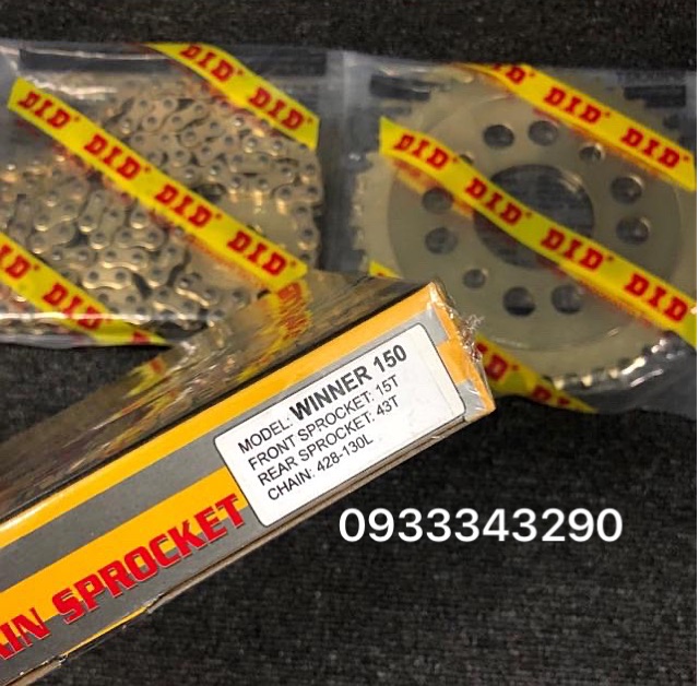 Nhông Sên Dĩa Vàng DID Cho Các Loại Xe Máy