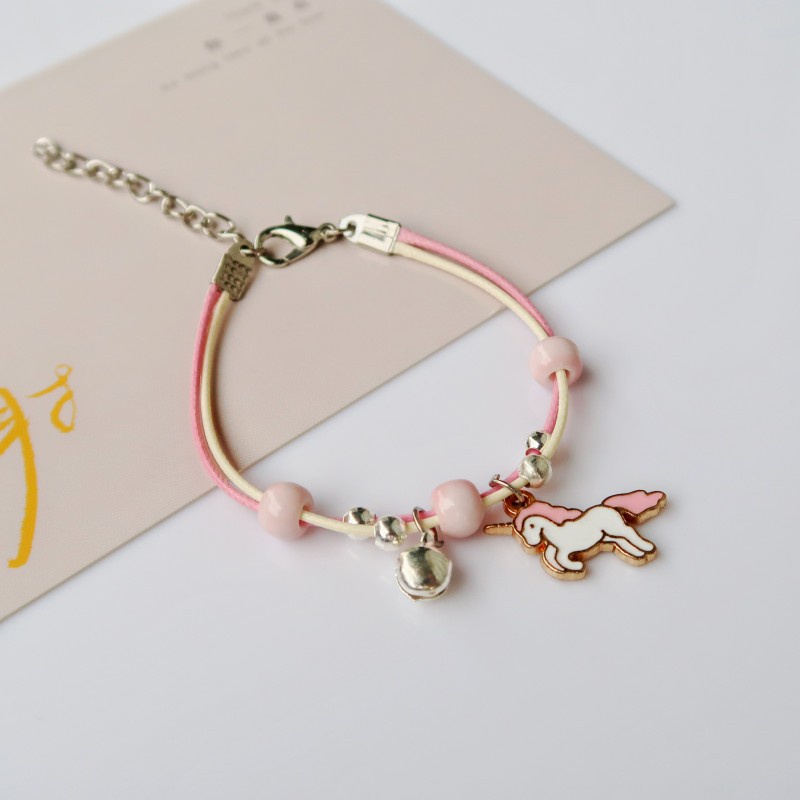 Vòng Tay Mặt Hình Kỳ Lân Bằng Gốm Thiết Kế Dễ Thương Phong Cách Hàn Quốc Cho Nam Và Nữ