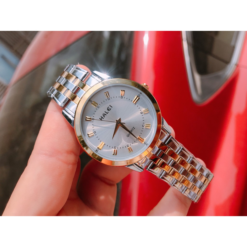 Đồng Hồ Nam Nữ HALEI 502 Dây Thép Demi chống nước tuyệt đối, mạ chống gỉ bền màu | BigBuy360 - bigbuy360.vn
