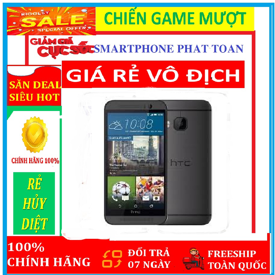 Điện Thoại HTC One M9 Quốc Tế . Ram 3G/32GB - Chiến PUBG Đỉnh { Fullbox }