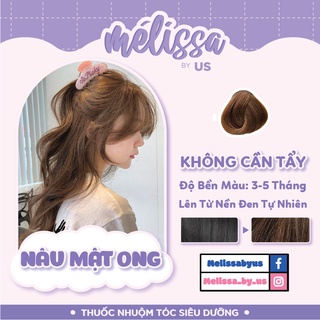 [KHÔNG CẦN TẨY - NÂU MẬT ONG] Thuốc nhuộm tóc SIÊU DƯỠNG MÉLISSA- KHÔNG XƠ - LÀNH TÍNH (TẶNG KÈM TRỢ DƯỠNG TÓC)