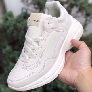 Giầy chunky màu trắng kem chất đẹp