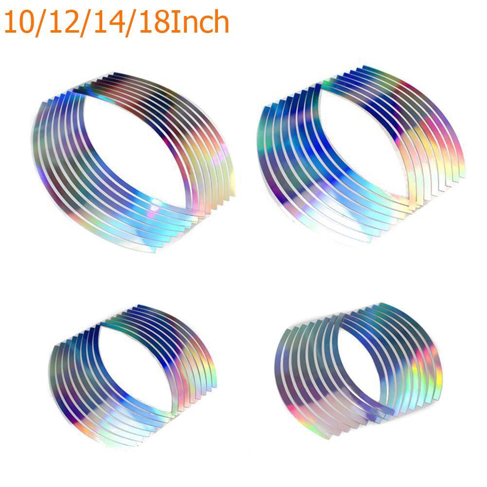 Dải Băng Phản Quang Dán Vành Bánh Xe Mô Tô 16 Dải 10 / 12 / 14 / 18 &quot;