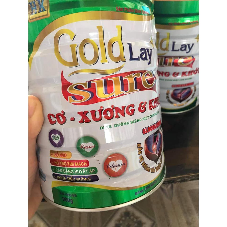 Sữa Goldlay xương khớp ngừa loãng xương tiểu đường 900g (date mới)