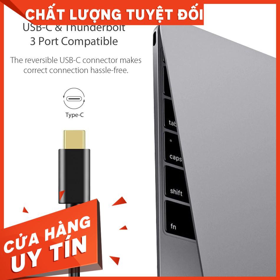 Hub Adapter chuyển đổi 4 in 1 Type-C ra 3 cổng USB 3.0 & cổng LAN RJ45 hiệu CHOETECH U02BK dùng cho Macbook / Laptop