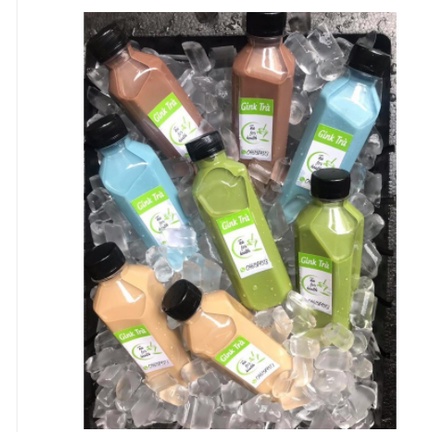 Combo 30 chai nhựa, lọ nhựa đựng trà sữa, đựng nước ép 330ml