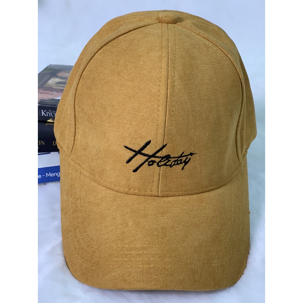Mũ lưỡi trai nam nữ thêu chữ holiday though form unisex MS002 phong cách Ulzzang Thời trang PONIVA siêu hot