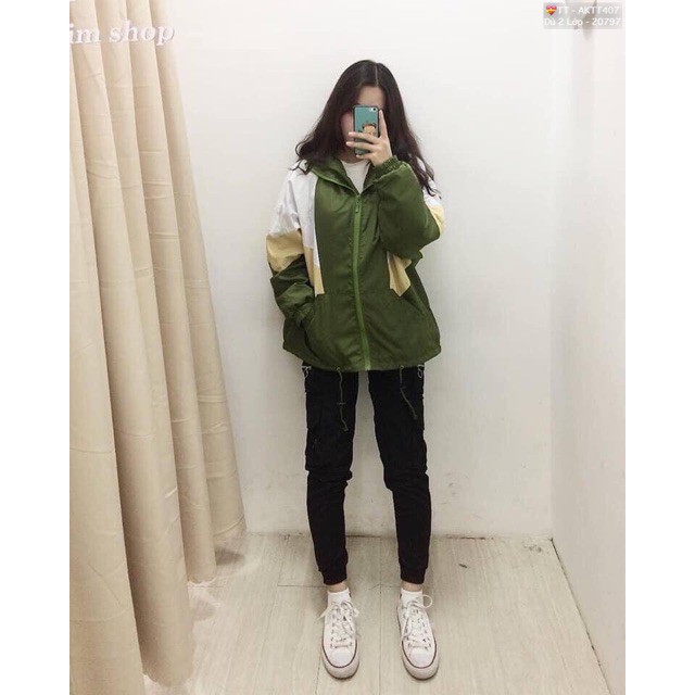 🎆𝐃𝐮̀ 𝟐 𝐋𝐨̛́𝐩🎆 BAC Áo Khoác Dù Phối Kiểu Siêu Hot (Kèm Hình, Video Quay Thật) | BigBuy360 - bigbuy360.vn