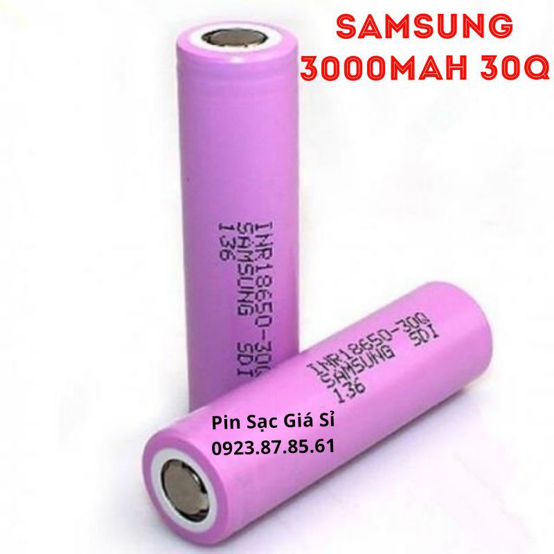 Pin 18650 SAMSUNG INR 30Q 3000MAH CHÍNH HÃNG