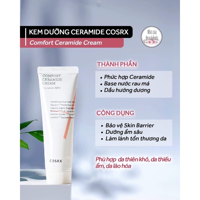 Kem phục hồi da COSRX COMFORT CERAMIDE CREAM