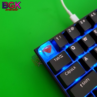 Keycap Lẻ hình LOGO Superman DC OEM profile ( keycap resin độc lạ )( Keycap Artisan )