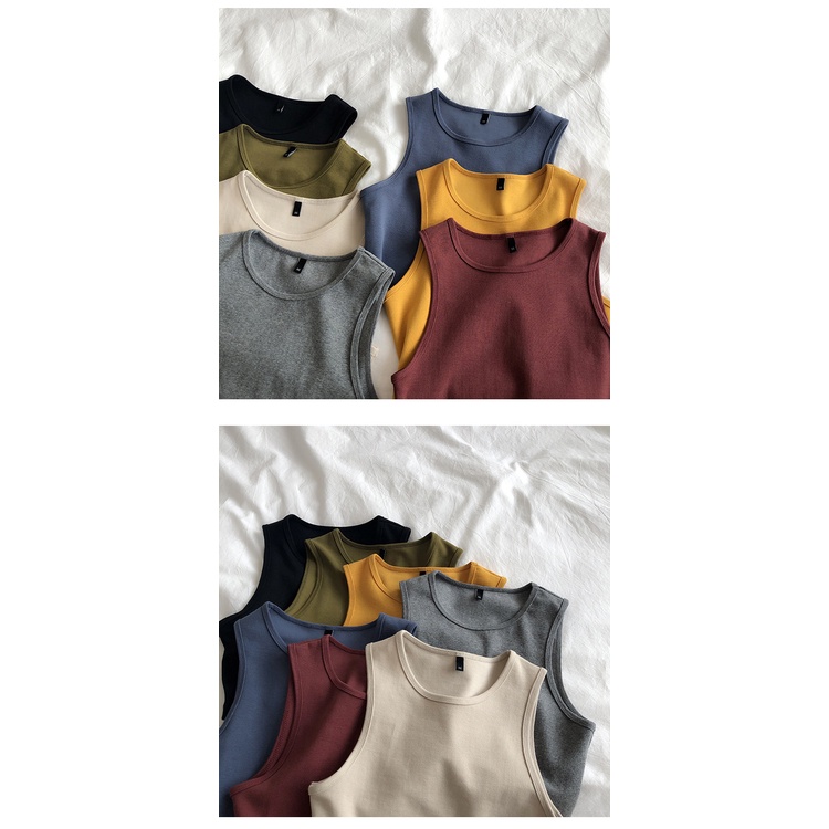 Áo Croptop Không Tay Lưng Cao Dáng Ôm Phong Cách Cổ Điển Thời Trang Mùa Hè Hàng Mới Dành Cho Bạn Nữ | BigBuy360 - bigbuy360.vn