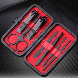 Bộ 7 món dụng cụ bằng sắt không gỉ cho làm móng tay/tỉa lông mày thiết kế cao cấp