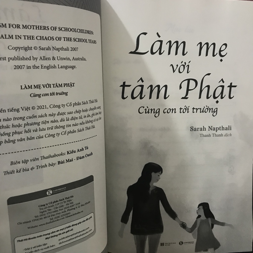 Sách - Làm Mẹ Với Tâm Phật - Cùng Con Đến Trường (Thái Hà)