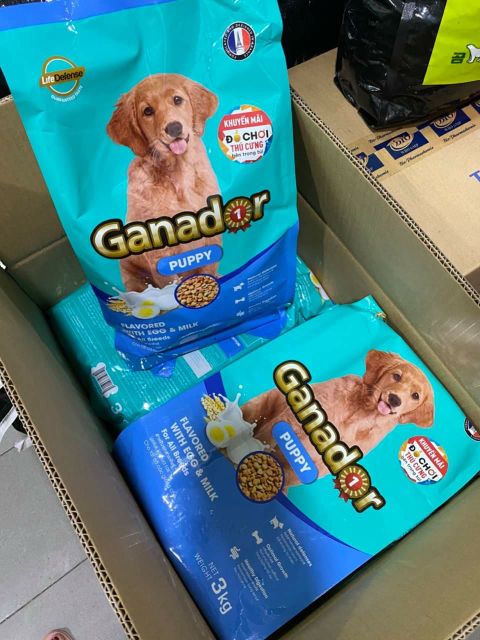 Thức ăn hạt Ganador 3kg cho chó(nhiều vị)