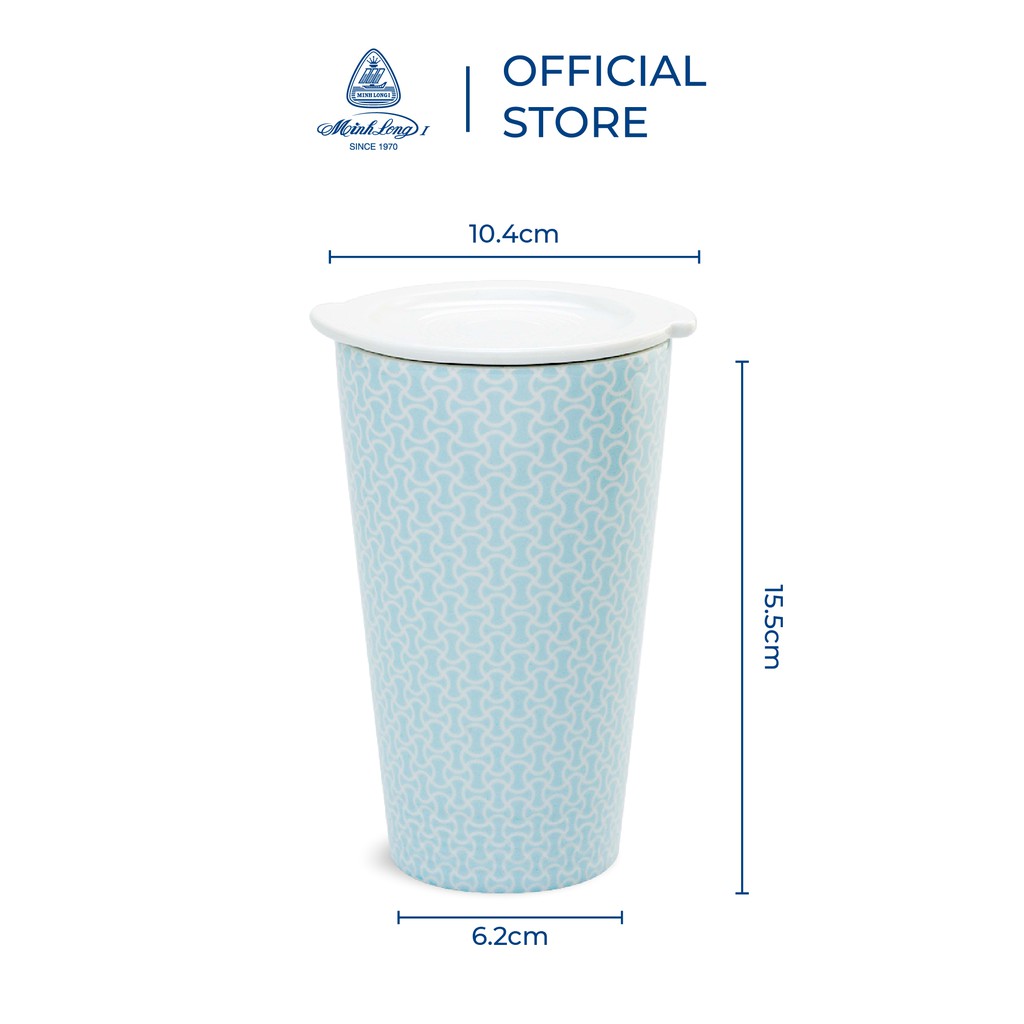 [GIÁ ƯU ĐÃI] Ly Sứ Dưỡng Sinh Minh Long 0.48 L - Tiny 2