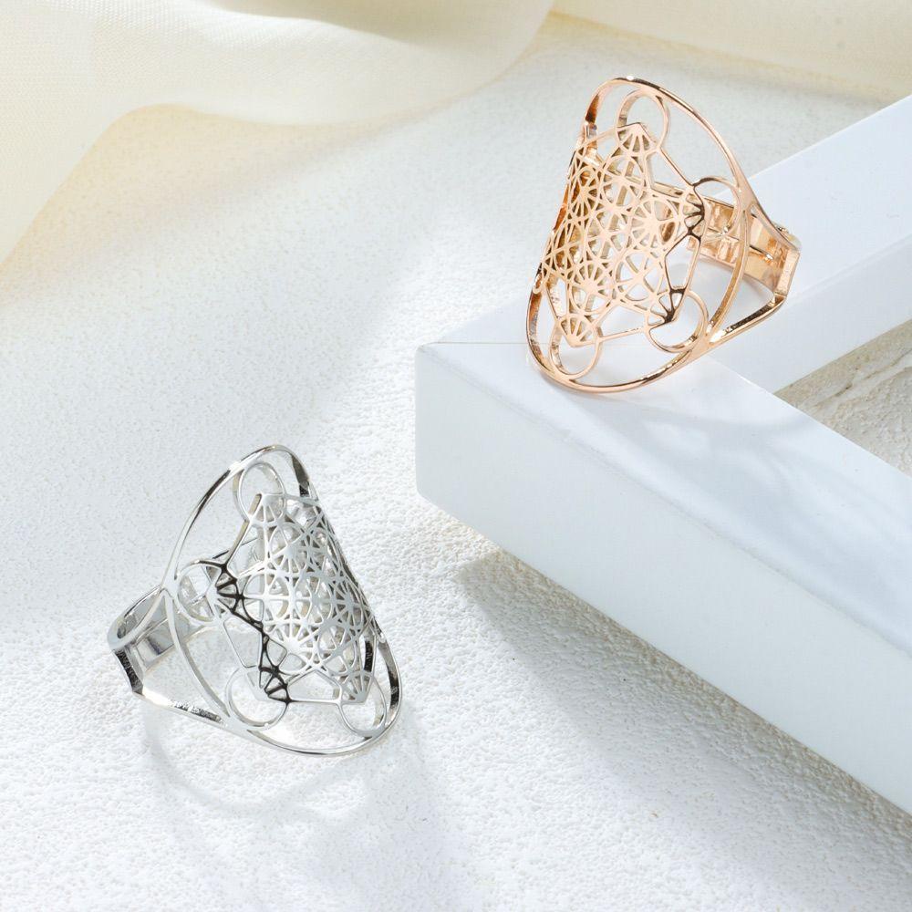 Nhẫn Kabbalists Bằng Thép Không Gỉ Có Thể Điều Chỉnh