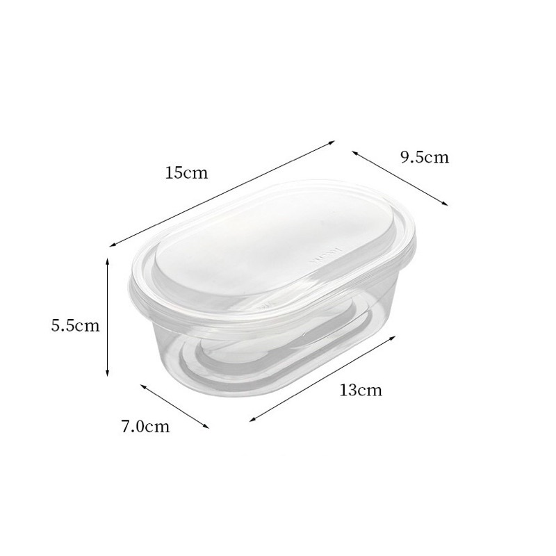 Hộp nhựa bầu dục tiramisu