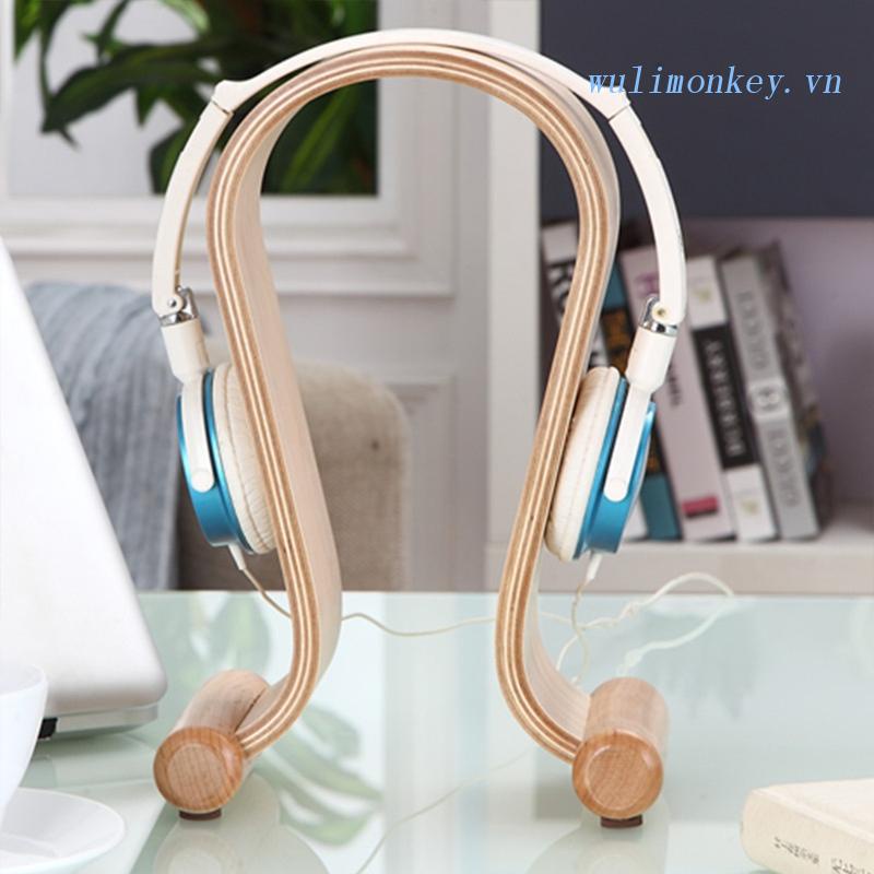 Giá Đỡ Tai Nghe Chụp Tai Bằng Gỗ Để Bàn Tiện Dụng