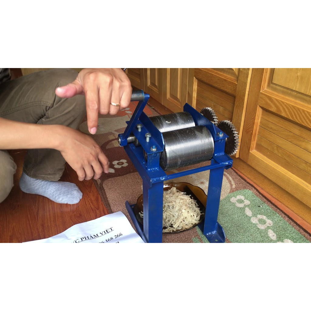 Máy Thái bì lợn bằng inox, máy thái bì heo quay tay, máy thái bì làm nem thính