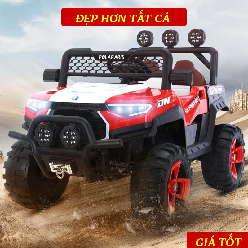Xe Ô Tô Điện Trẻ Em Địa Hình SF 2000 Cực Ngầu, Mạnh Mẽ Vượt Mọi Vật Cản, Độ Bền Cao, Tự Lái & Điệu Khi