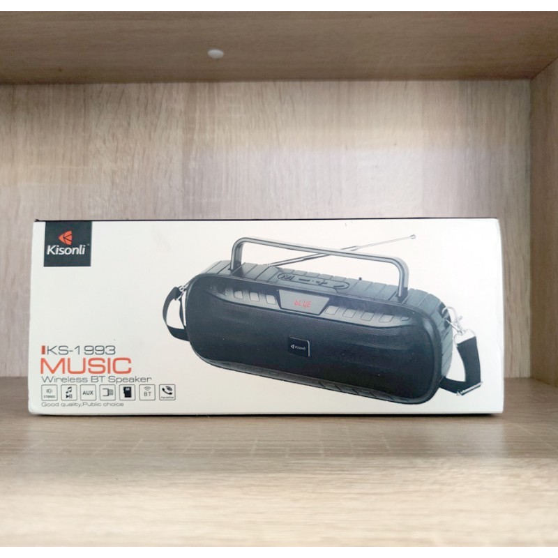 Loa bluetooth Kisonli KS-1993 âm thanh Stereo - bass cực mạnh (Màu ngẫu nhiên)