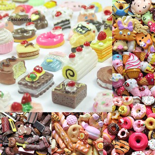 Set 10 Bánh Donut Giả Mini Dùng Làm Đồ Trang Sức