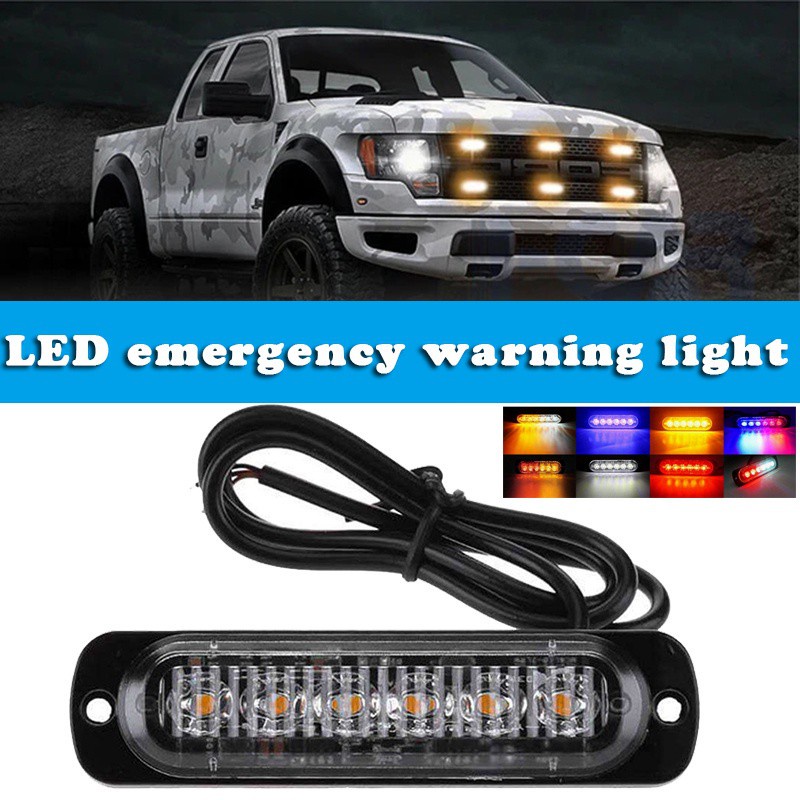 Bộ 6 Đèn LED Cảnh Báo Khẩn Cấp 12V-24V Chuyên Dụng Cho Xe Hơi / Xe Tải / SUV