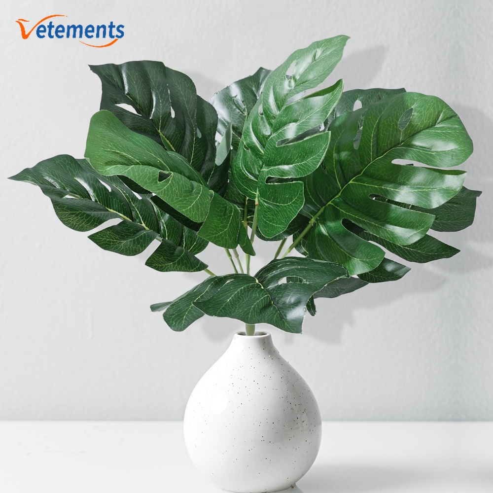 Nhánh 9 Nhánh Lá Giả 32*15cm Trang Trí Nhà Cửa/Ban Công DIY